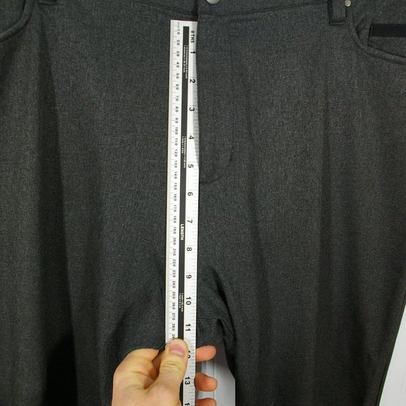 Adidas Golf Pants Mens 38x29 Dark Gray Athletic Lightweight Outdoor Chino Casual - Picture 7 of 10